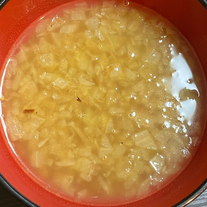 刻んだ玉ねぎスープ